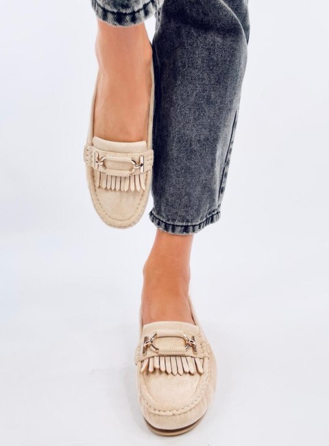 Mokasyny damskie LEIF BEIGE Mokasyny damskie LEIF BEIGE