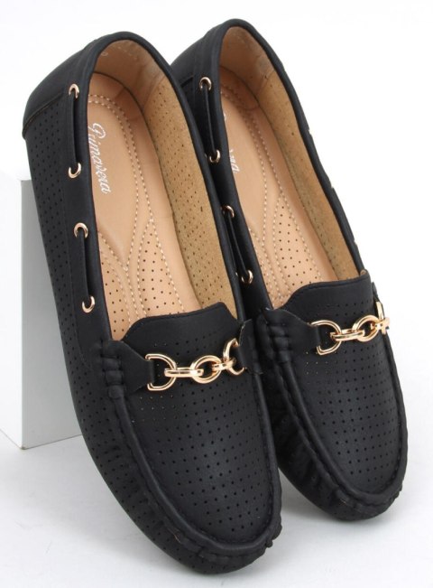 Mokasyny damskie NISA BLACK Mokasyny damskie NISA BLACK