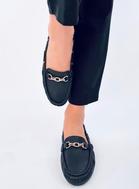 Mokasyny damskie NISA BLACK Mokasyny damskie NISA BLACK