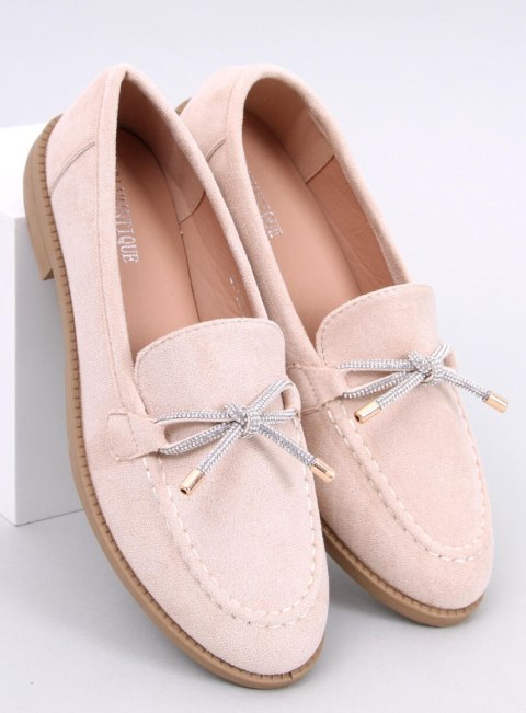 Mokasyny damskie zamszowe SARAS BEIGE Mokasyny damskie zamszowe SARAS BEIGE