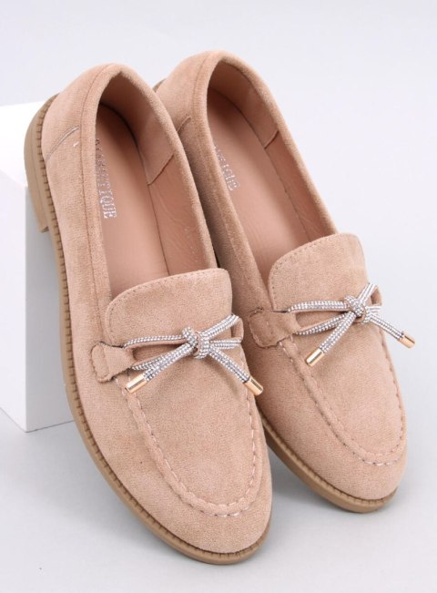 Mokasyny damskie zamszowe SARAS CAMEL Mokasyny damskie zamszowe SARAS CAMEL