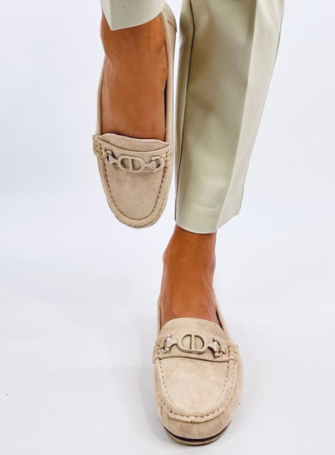Mokasyny damskie zamszowe TRABEI BEIGE Mokasyny damskie zamszowe TRABEI BEIGE