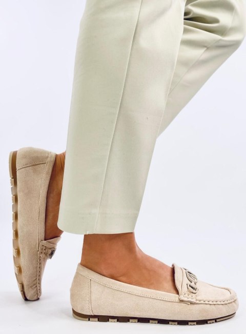 Mokasyny damskie zamszowe TRABEI BEIGE Mokasyny damskie zamszowe TRABEI BEIGE