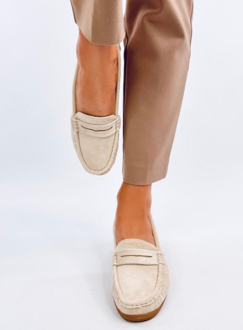 Mokasyny na koturnie VEGAR BEIGE Mokasyny na koturnie VEGAR BEIGE
