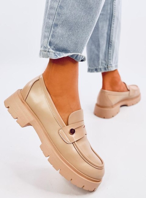 Mokasyny na platformie SIDNEY KHAKI Mokasyny na platformie SIDNEY KHAKI