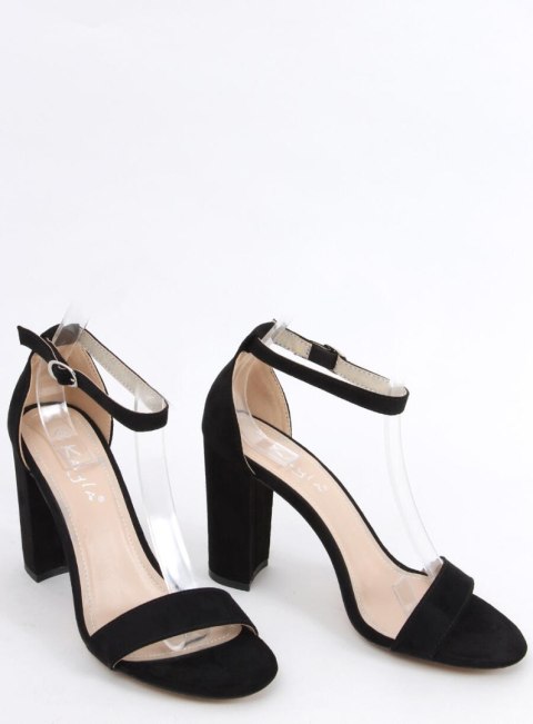 Sandałki na obcasie ARIEL BLACK SUEDE Sandałki na obcasie ARIEL BLACK SUEDE