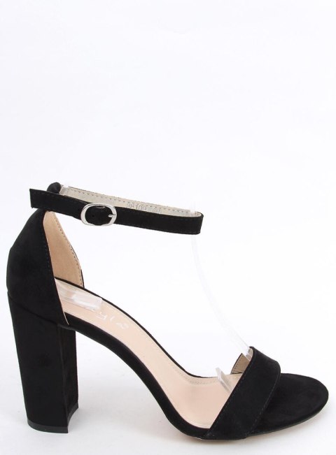 Sandałki na obcasie ARIEL BLACK SUEDE Sandałki na obcasie ARIEL BLACK SUEDE