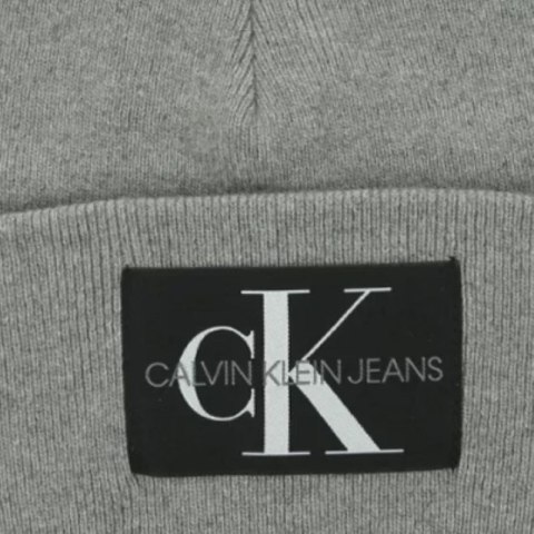 Czapka Calvin Klein Jeans Monologo Patch Non-Rib Beanie K50K506246