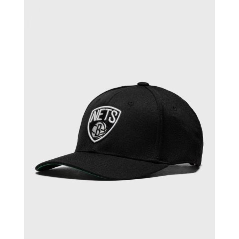 Czapka z daszkiem Mitchell & Ness NBA Brooklyn Nets Team Logo High Crown 6 Panel Classic Red Snapback HHSSINTL102-BNEYYPPPBLCK