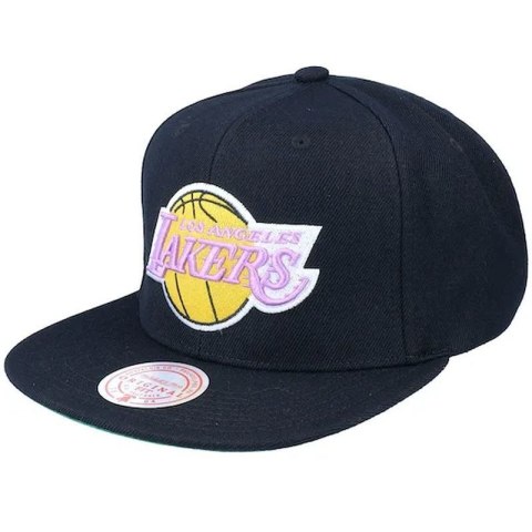 Czapka z daszkiem Mitchell & Ness NBA Los Angeles Lakers Top Spot Snapback Hwc Lakers HHSS2976-LALYYPPPBLCK