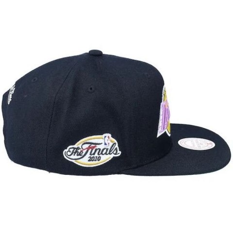 Czapka z daszkiem Mitchell & Ness NBA Los Angeles Lakers Top Spot Snapback Hwc Lakers HHSS2976-LALYYPPPBLCK