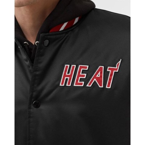 Kurtka Mitchell & Ness NBA Heavyweight Satin Jacket Miami Heat M OJBF3413-MHEYYPPPBLCK