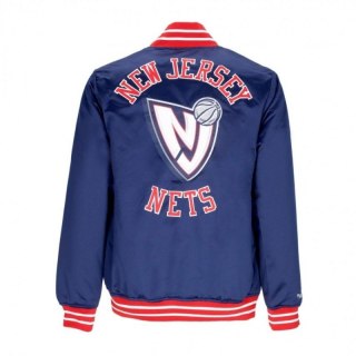 Kurtka Mitchell & Ness NBA Heavyweight Satin Jacket New Jersey Nets OJBF3413-NJNYYPPPNAVY