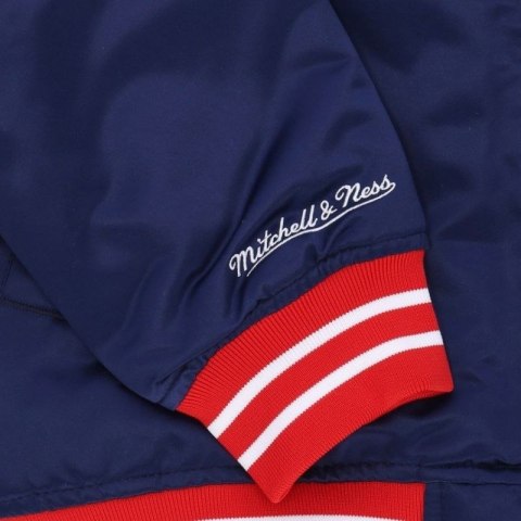 Kurtka Mitchell & Ness NBA Heavyweight Satin Jacket New Jersey Nets OJBF3413-NJNYYPPPNAVY