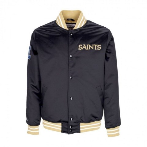 Kurtka Mitchell &Ness NFL Heavyweight Satin Jacket New Orlean Saints M OJBF3413-NOSYYPPPBLCK