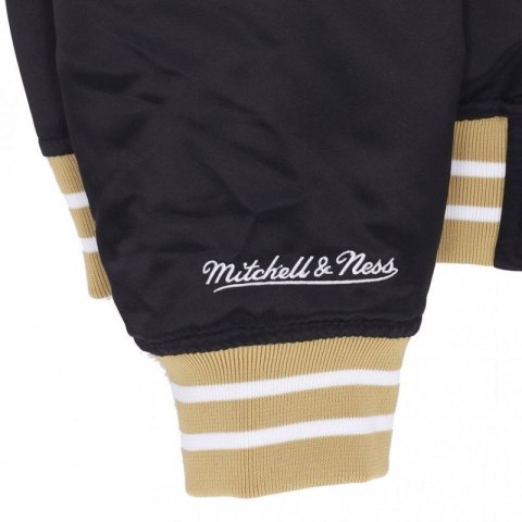 Kurtka Mitchell &Ness NFL Heavyweight Satin Jacket New Orlean Saints M OJBF3413-NOSYYPPPBLCK