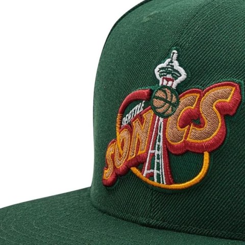 Czapka Mitchell & Ness NBA Team Ground 2.0 Snapback HWC Seattle Supersonic HHSS3258-SSUYYPPPGREN