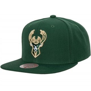 Czapka Mitchell & Ness NBA Team Ground 2.0 Snapback Milwaukee Bucks HHSS3256-MBUYYPPPGREN