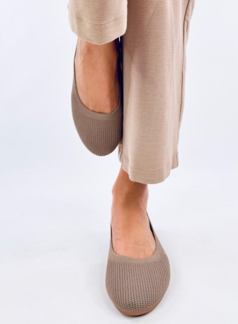Baleriny skarpetkowe CAVADAY KHAKI Baleriny skarpetkowe CAVADAY KHAKI