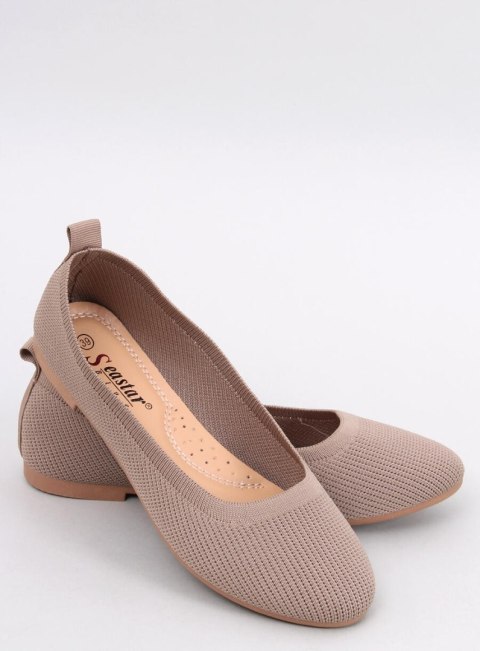 Baleriny skarpetkowe CAVADAY KHAKI Baleriny skarpetkowe CAVADAY KHAKI
