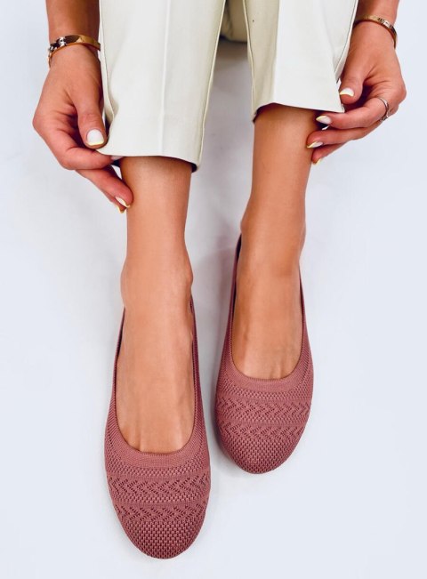 Baleriny z dzianiny NEWEY PINK Baleriny z dzianiny NEWEY PINK