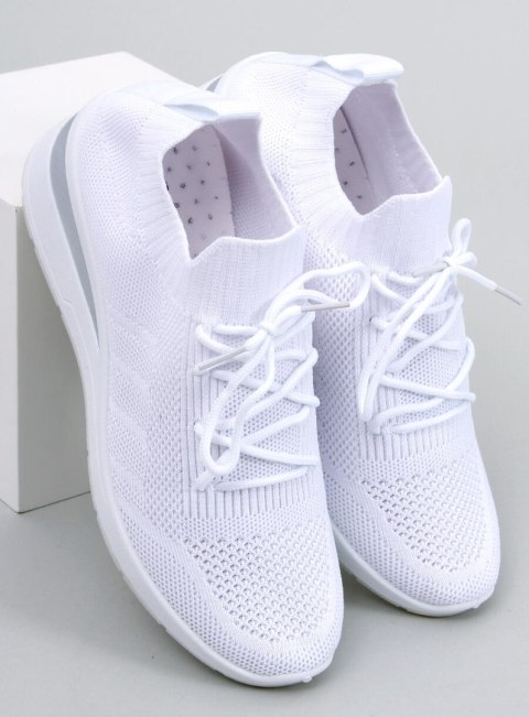 Buty sportowe na ukrytym koturnie CROFT WHITE