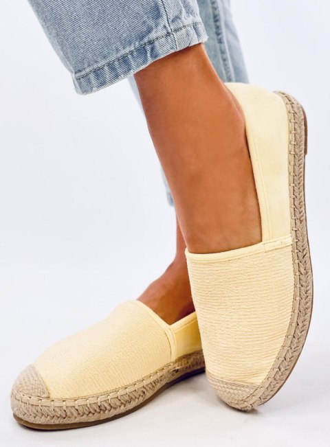 Espadryle damskie płócienne HAYDON YELLOW