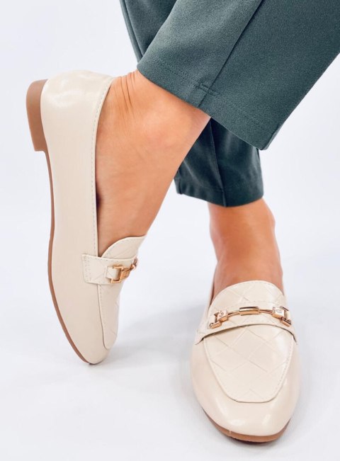 Mokasyny damskie JENNIE BEIGE Mokasyny damskie JENNIE BEIGE