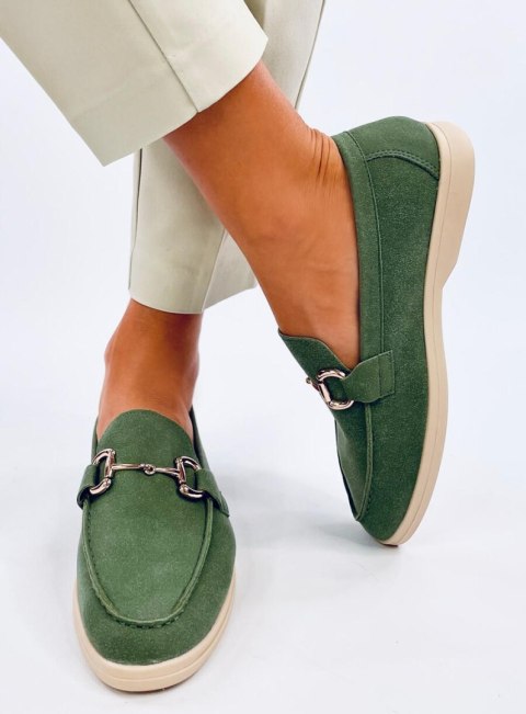 Mokasyny damskie MILVA GREEN Mokasyny damskie MILVA GREEN