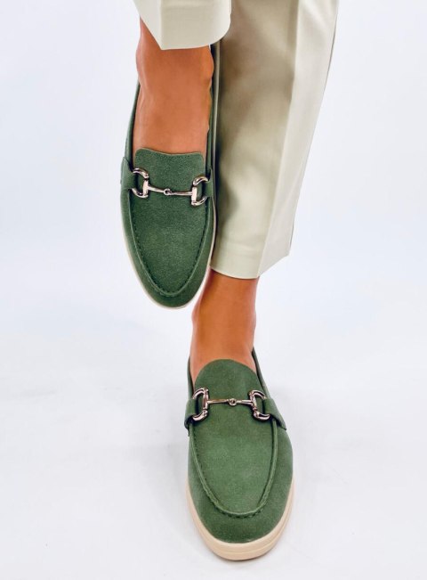 Mokasyny damskie MILVA GREEN Mokasyny damskie MILVA GREEN