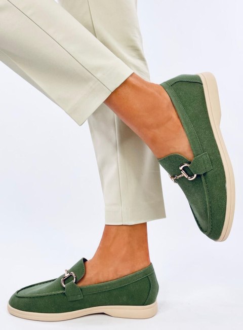 Mokasyny damskie MILVA GREEN Mokasyny damskie MILVA GREEN