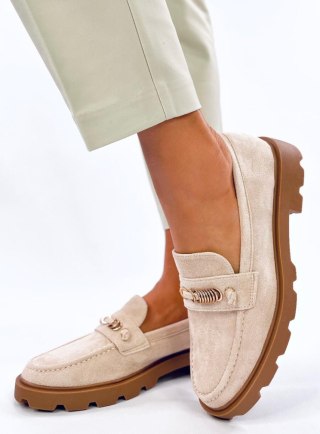 Mokasyny damskie MOLLA BEIGE