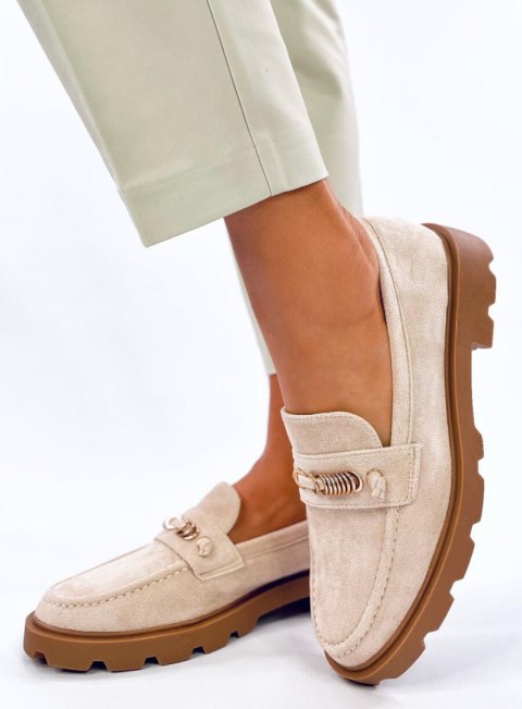 Mokasyny damskie MOLLA BEIGE Mokasyny damskie MOLLA BEIGE