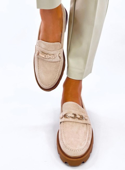 Mokasyny damskie MOLLA BEIGE Mokasyny damskie MOLLA BEIGE