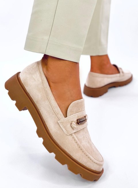 Mokasyny damskie MOLLA BEIGE Mokasyny damskie MOLLA BEIGE