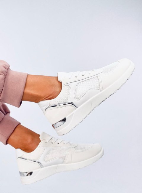 Sneakersy damskie leciutkie DOLEH WHITE