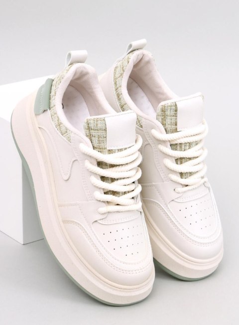 Sneakersy damskie pastelowe MOTIMES BEIGE GREEN