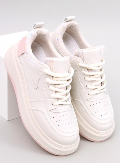 Sneakersy damskie pastelowe MOTIMES BEIGE PINK