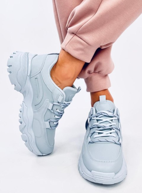 Sneakersy na koturnie BAINS BLUE Sneakersy na koturnie BAINS BLUE