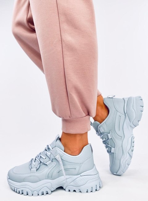 Sneakersy na koturnie BAINS BLUE Sneakersy na koturnie BAINS BLUE