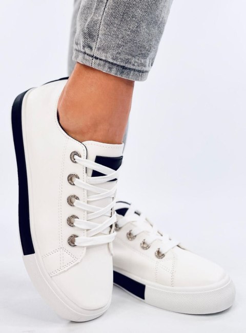 Trampki damskie ROUNDS WHITE/BLACK Trampki damskie ROUNDS WHITE/BLACK