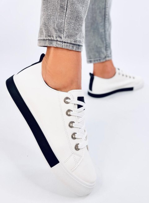 Trampki damskie ROUNDS WHITE/BLACK Trampki damskie ROUNDS WHITE/BLACK