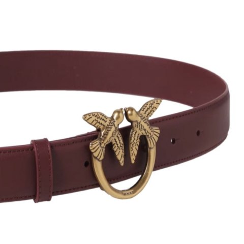 Pasek Pinko Love Birds H3 W 100125A0F1 bordowy Pasek Pinko Love Birds H3 W 100125A0F1 bordowy