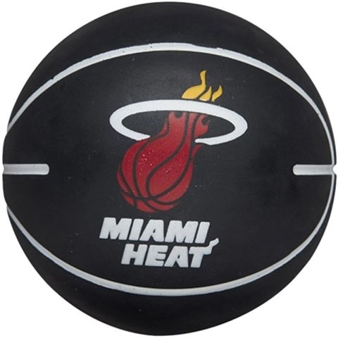 Piłka do koszykówki Wilson NBA Dribbler Miami Heat Mini Ball WTB1100PDQMIA