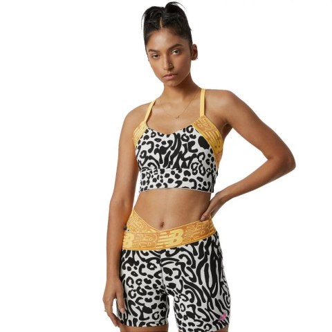 Biustonosz sportowy New Balance Relentless Printed Crop Bra W WB21176BKW