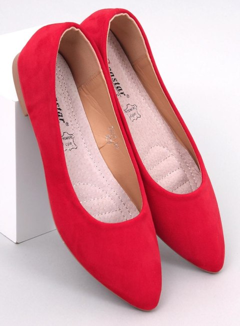Baleriny ze skórzaną wkładką KEYS RED Baleriny ze skórzaną wkładką KEYS RED