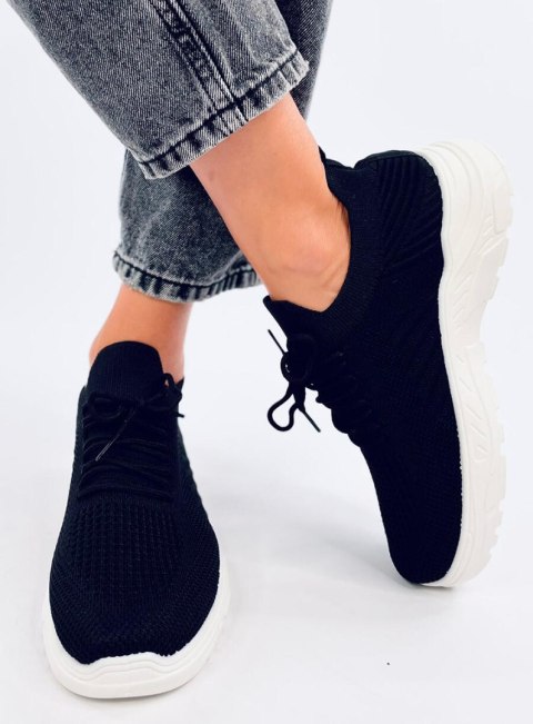 Buty sportowe skarpetkowe JAUSSA BLACK/WHITE Buty sportowe skarpetkowe JAUSSA BLACK/WHITE