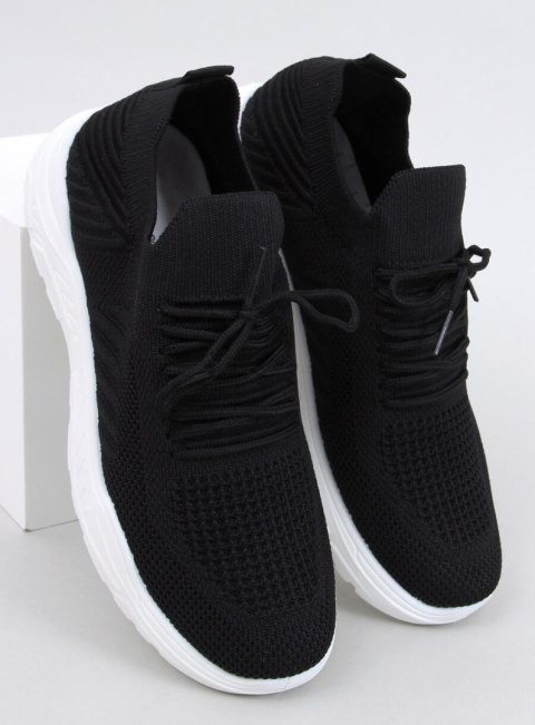 Buty sportowe skarpetkowe JAUSSA BLACK/WHITE Buty sportowe skarpetkowe JAUSSA BLACK/WHITE