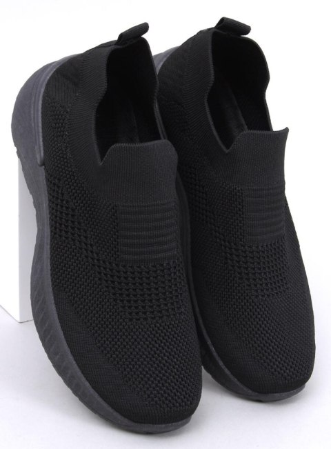 Buty sportowe skarpetkowe SUARE ALLBLACK