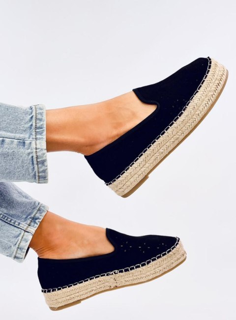Espadryle ażurowe RIGOIS BLACK Espadryle ażurowe RIGOIS BLACK